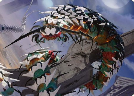 Atraxa s Skitterfang Art Card [Phyrexia: All Will Be One Art Series] Hot on Sale