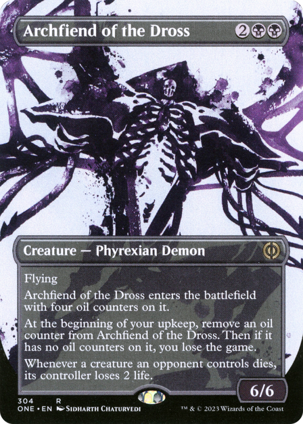 Archfiend of the Dross (Borderless Ichor) [Phyrexia: All Will Be One] Discount