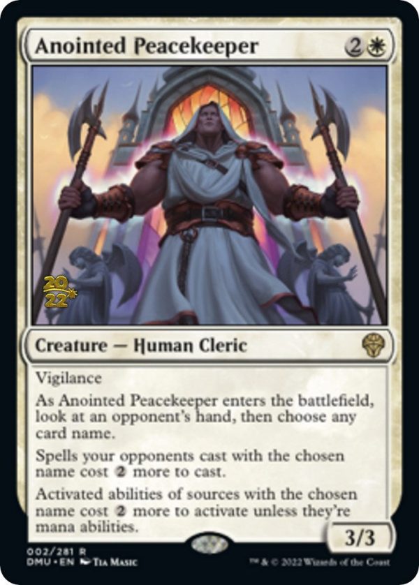 Anointed Peacekeeper [Dominaria United Prerelease Promos] Hot on Sale