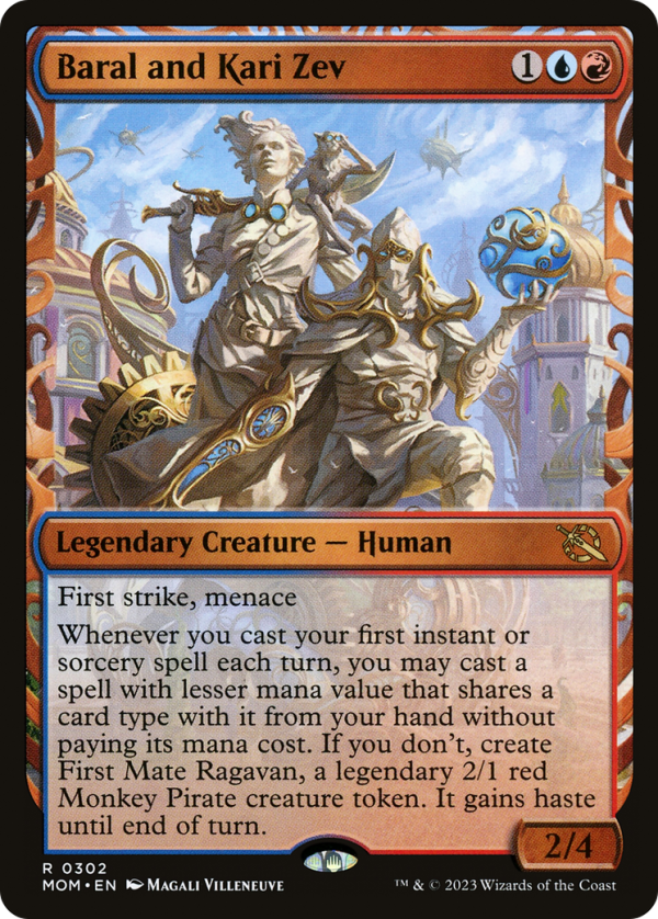 Baral and Kari Zev (Showcase Planar Booster Fun) [March of the Machine] For Discount