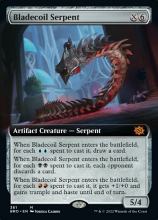 Bladecoil Serpent (Extended Art) [The Brothers  War] For Discount