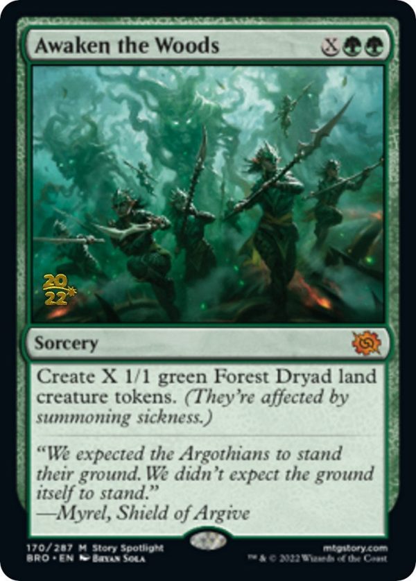 Awaken the Woods [The Brothers  War Prerelease Promos] Discount