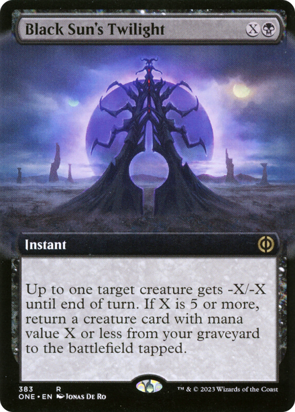 Black Sun s Twilight (Extended Art) [Phyrexia: All Will Be One] Online