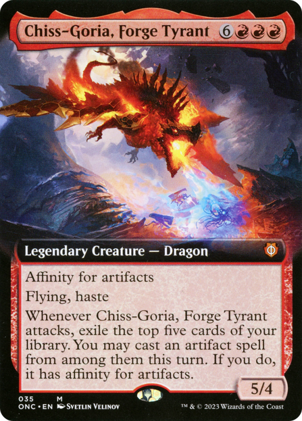 Chiss-Goria, Forge Tyrant (Extended Art) [Phyrexia: All Will Be One Commander] Online Sale