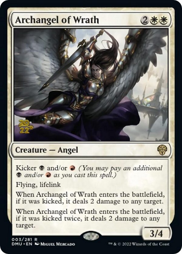 Archangel of Wrath [Dominaria United Prerelease Promos] Hot on Sale