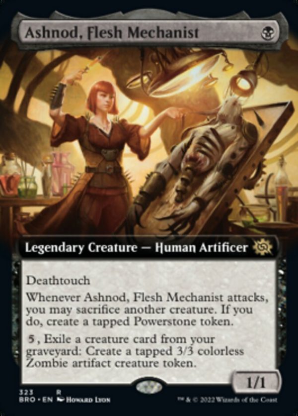 Ashnod, Flesh Mechanist (Extended Art) [The Brothers  War] Online Hot Sale